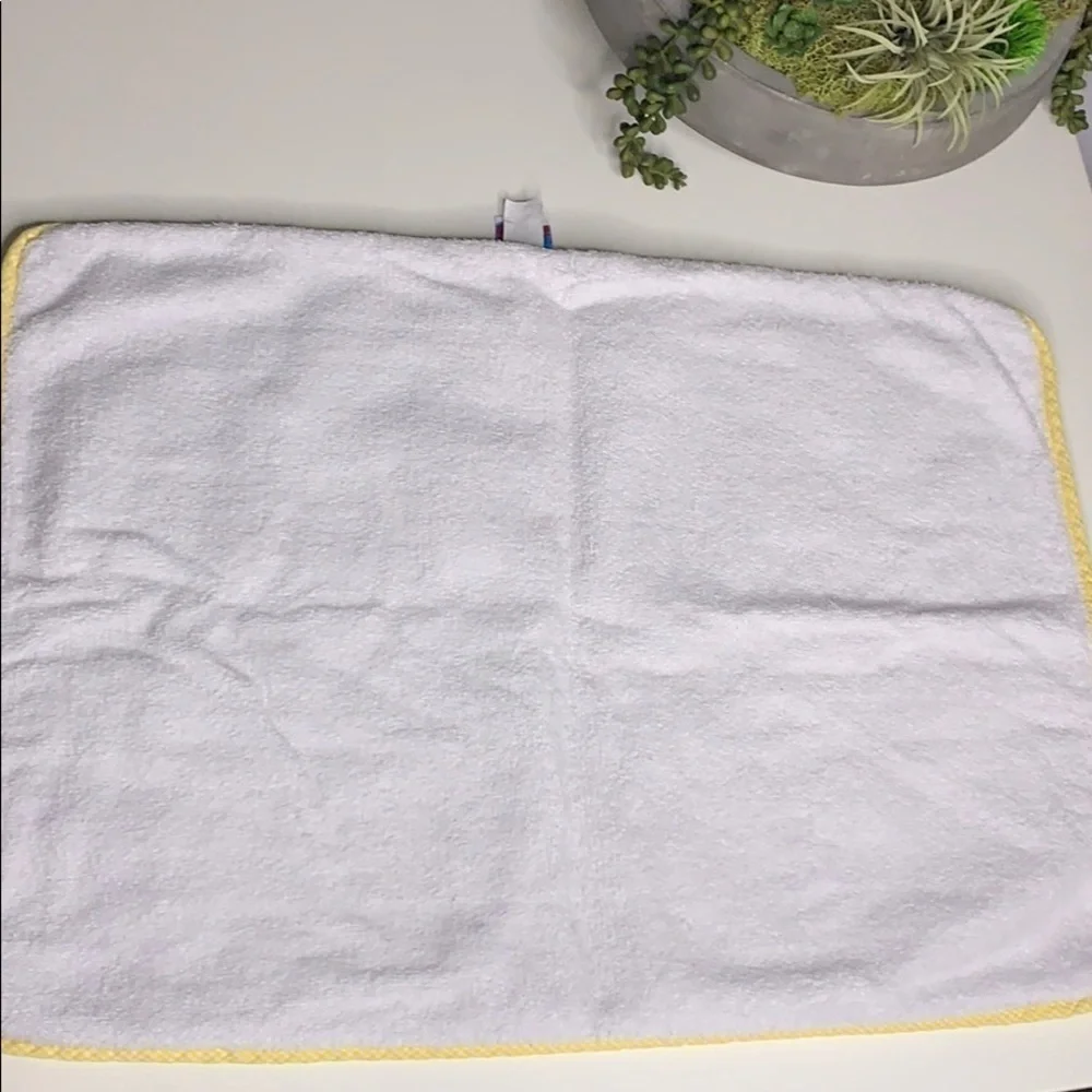 Neutral soft yellow pastel newborn receiving blanket changing pad cotton